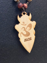 6-Wood Totem Pendant w/ Jasper, Vintage and Wood Beads