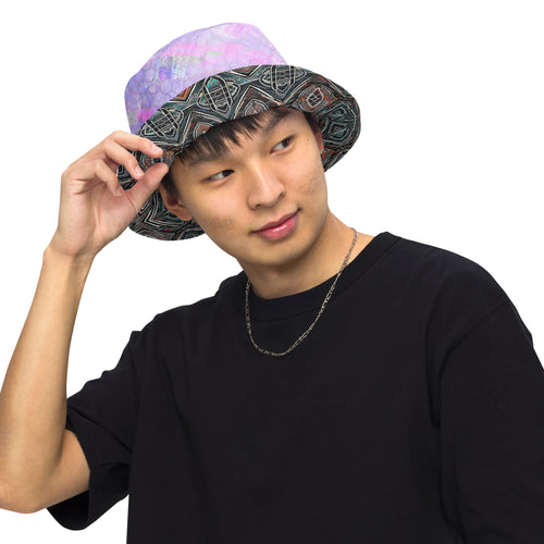 Fuchsia / Arcane Reversible bucket hat