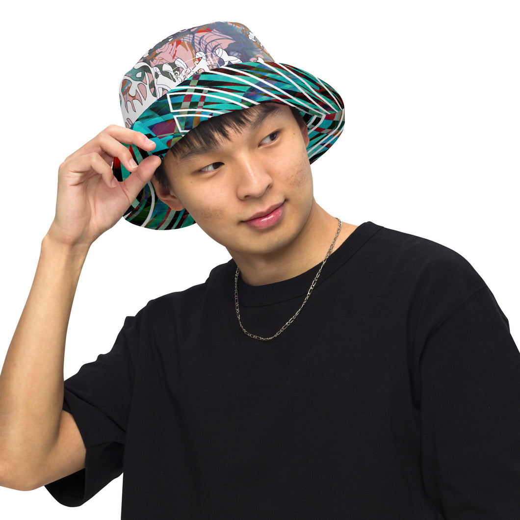 Sailing the Solar Flares / Slippin Into Darkness Reversible bucket hat