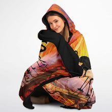 Casanovas Hooded Blanket Micro Fleece in black