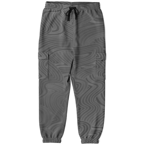 Into the infinite Gray Fashion Cargo Sweatpants - AOP