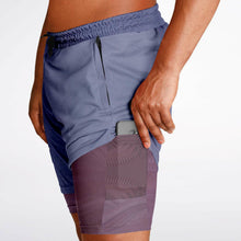 lavender Men's 2-in-1 Shorts - AOP