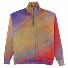 The Yum Factor Heavyweight Oversized Quarter Zip Sweatshirt - AOP