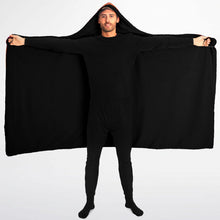 Casanovas Hooded Blanket Micro Fleece in black