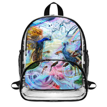 No More Playing Koi Clear PVC Backpack