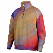 The Yum Factor Heavyweight Oversized Quarter Zip Sweatshirt - AOP