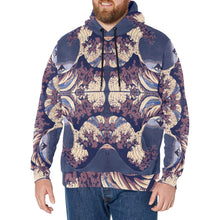 Midnight Off of Kanagawa Fleece Hoodie