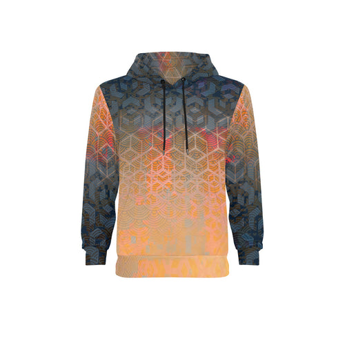 Sunset Smiles Fleece Hoodie (Model H55)