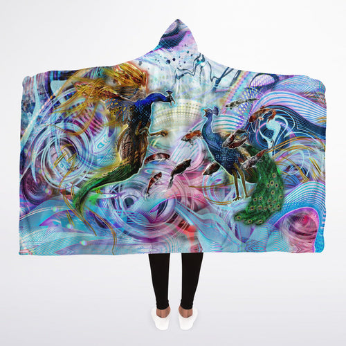 No More Playing Koi Hooded Blanket Sherpa