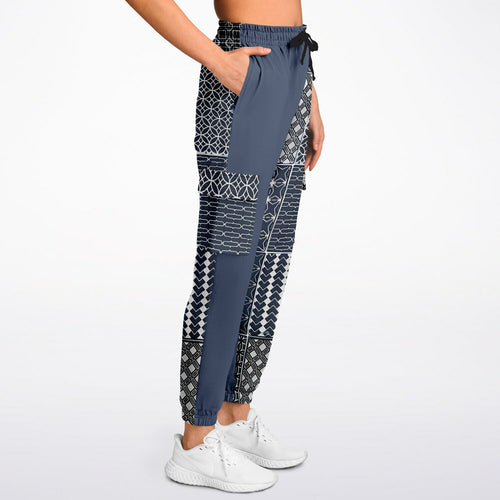 Patchwork Sneakin Pieces Fashion Cargo Sweatpants - AOP
