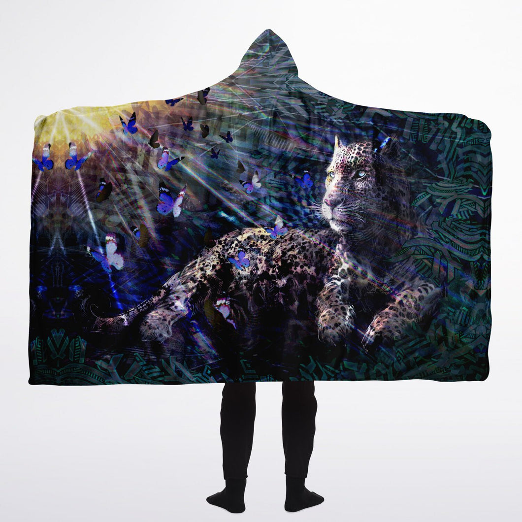 Quiet Chaos Hooded Blanket Sherpa
