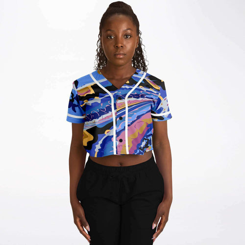 bubblegum  sundaes crop baseball jersey