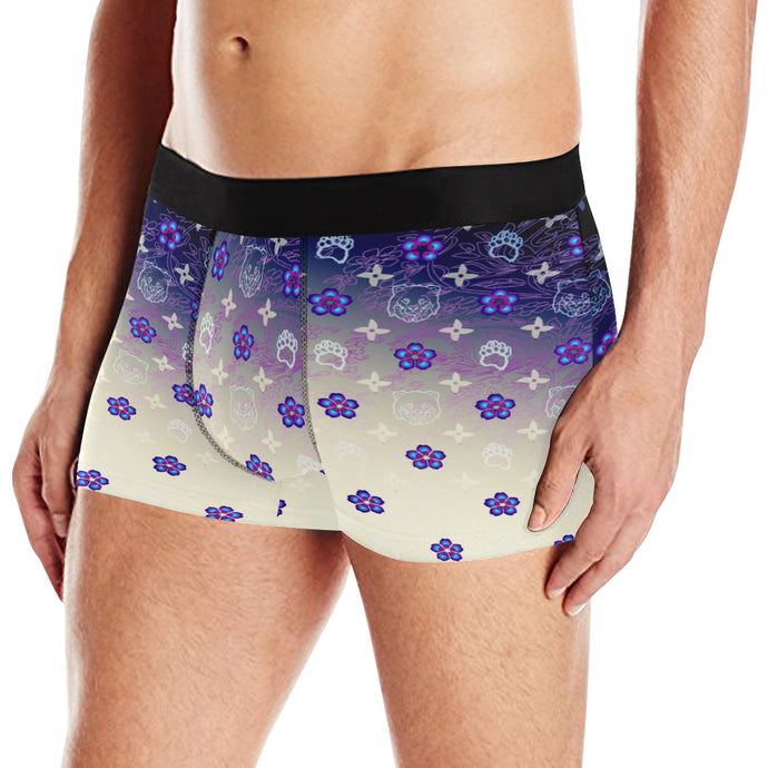 Louis Towers in White  and Blue Men's Boxer Briefs
