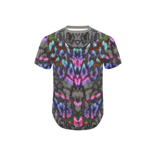 Wild Style Curved Hem T-Shirt