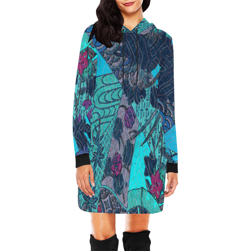 Peninsula Scrap Hooded Dress