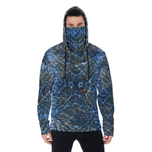 Wet Cheetah Fleece Hoodie With Mask