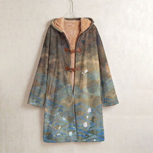 Wash Bored Blanket Cloak