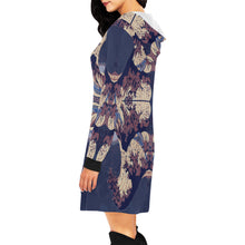Midnight Off of Kanagawa Hooded Dress