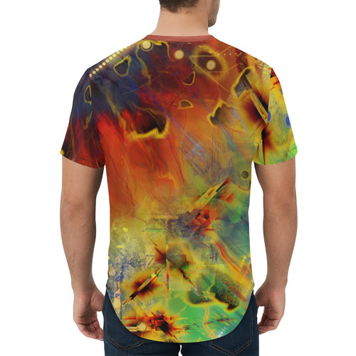 Shot Into the Sun Curved Hem T-Shirt