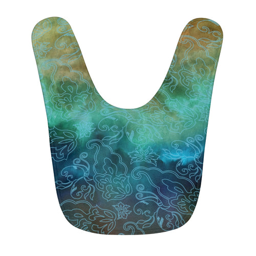 Buddha Blues Fleece Baby Bib
