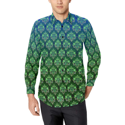 Upright Snaz in Green Casual Dress Shirt