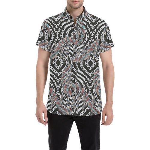 Victorian Jazz Short Sleeve Button Up