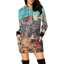 Floral Frenzy Hooded Dress