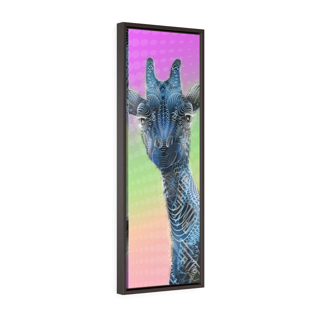 My Friend Blu Framed Premium Gallery Wrap Canvas