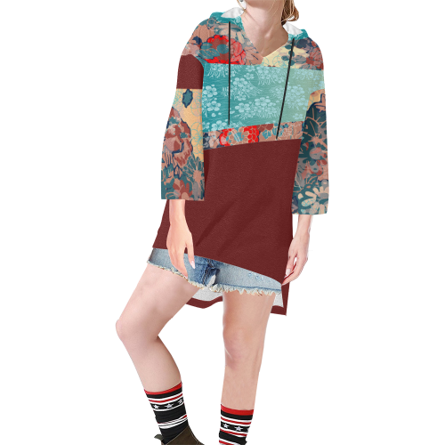 Floral Frenzy Kimono Hoodie