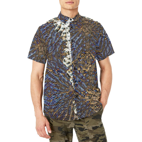 Wet Cheetah Short Sleeve Shirt with Chest Pocket