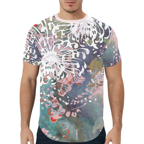 Sailing the Solar Flares Curved Hem T-Shirt