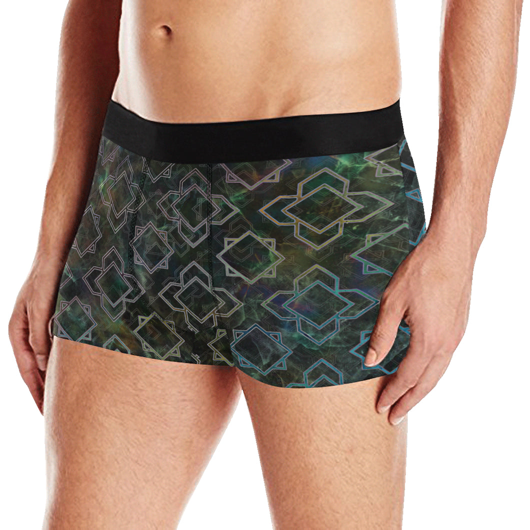 Limbo in  Black and Green Men's Boxer Briefs