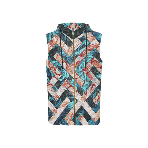 Shadow in a Rose Garden Women's Sleeveless Hoodie