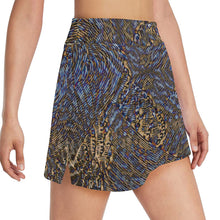 Wet Cheetah Golf Skirt with Pockets
