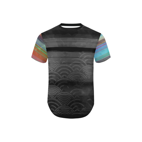 Spectrum Synthesis Black Curved Hem T-Shirt