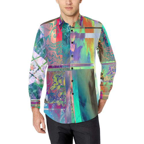 Naked at the Box Office Long Sleeve Button Down Dress Shirt