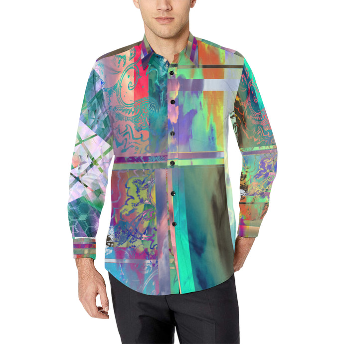 Naked at the Box Office Long Sleeve Button Down Dress Shirt