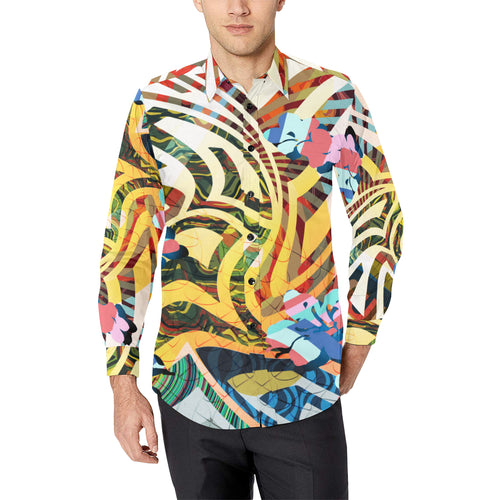 FutuRetro Casual Dress Shirt