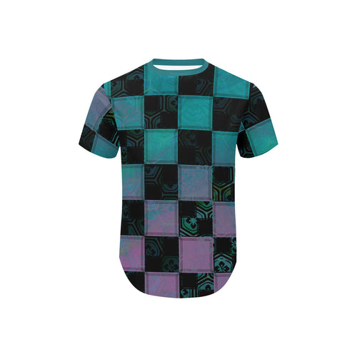 Checkmate Curved Hem T-Shirt
