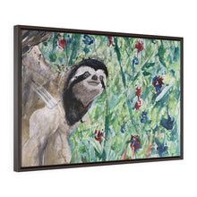 Stopping By For a Slow Hello Framed Premium Gallery Wrap Canvas