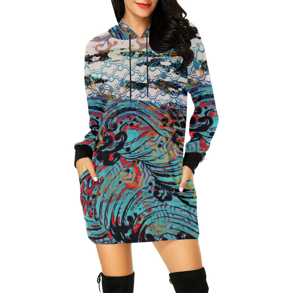 Situational Agreement Hooded Dress