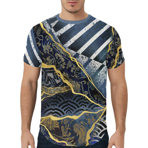 Kintsugi Curved Hem T-Shirt