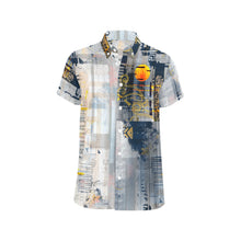 Sunset Schematics Short Sleeve Shirt with Chest Pocket
