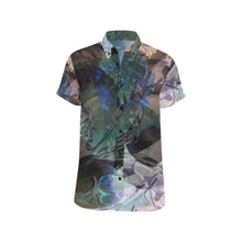 Blooming Before Dawn Short Sleeve Button Up