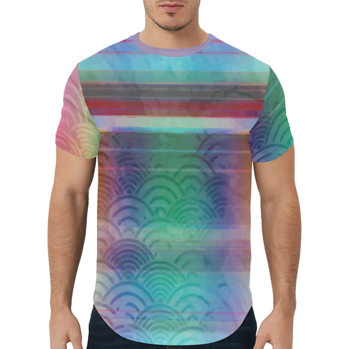 Spectrum Synthesis Full Color Curved Hem T-Shirt