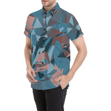 Triangulate Short Sleeve Button Up