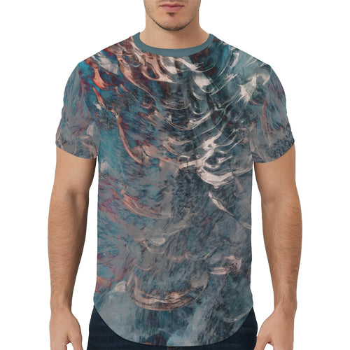 Spilling the Soul Curved Hem T-Shirt