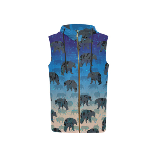 Chasing the Cold Tranquility Women's Sleeveless Hoodie