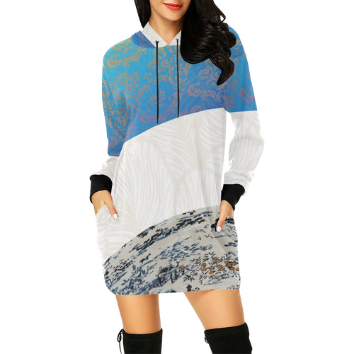 Partly Cloudy Hooded Dress