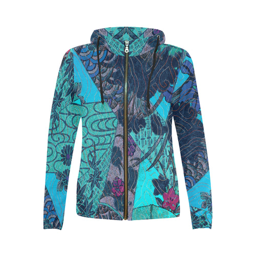 Peninsula Scrap Women's Zip Hoodie